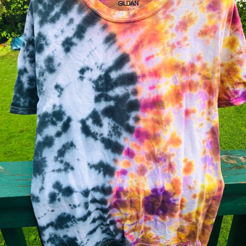 Ying yang tie dye